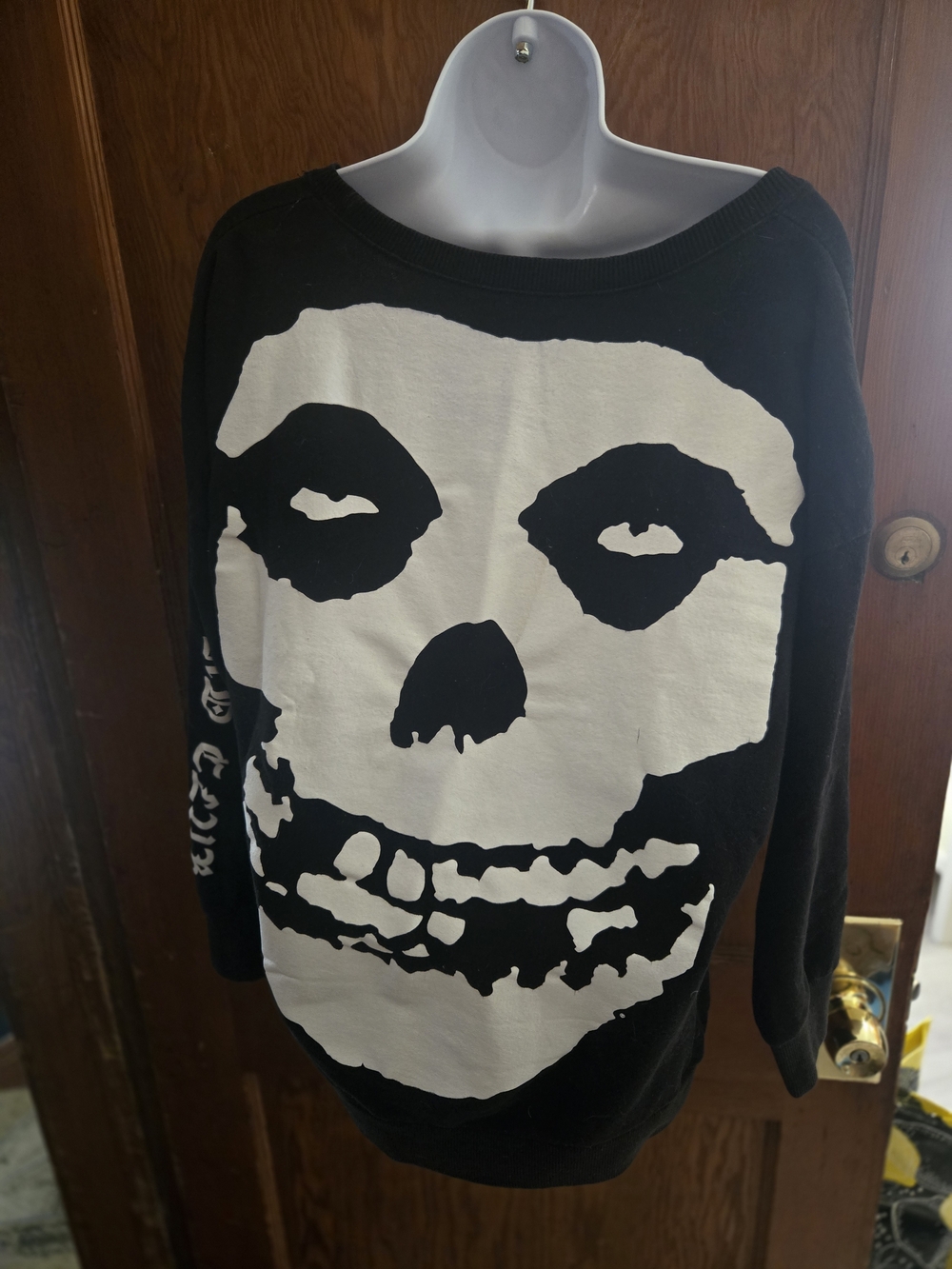 The MISFITS scoopneck Sweatshit with large Fiend graphic on back